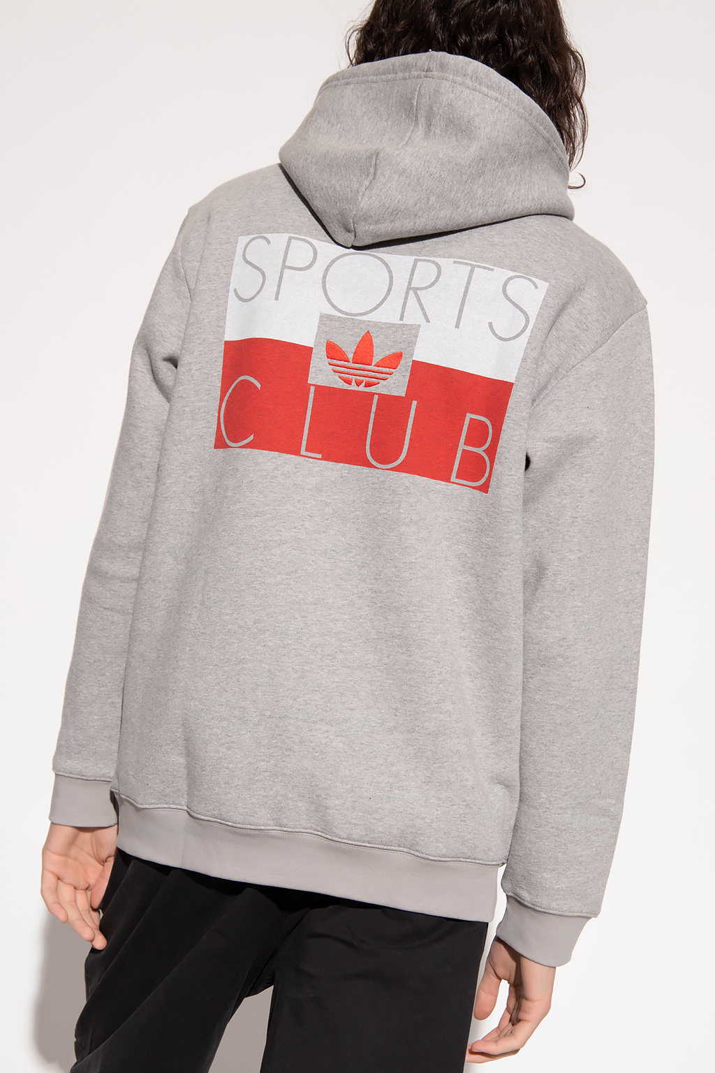 Printed hoodie silver adidas Originals silver adidas yeezy stadium good promo tickets cheap SchaferandweinerShops Japan